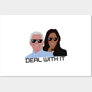 Joe Biden Kamala Harris Deal With It Posters and Art